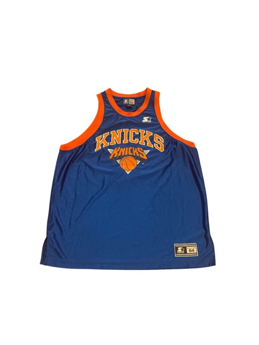Vintage 90s Starter New York Knicks NBA Basketball Jersey Blue Men's 2XL